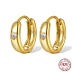 925 Sterling Silver Thick Hoop Earrings for Women UT4411-3-1