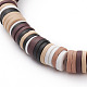 Bracelets extensibles de perles heishi en argile polymère BJEW-JB05811-05-2