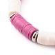 Handgefertigte Stretch-Armbänder aus Polymer Clay Heishi Perlen BJEW-JB06144-03-3