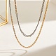 Двухслойные витые цепочки из нержавеющей стали 304 для женщин NJEW-K288-03GP-2