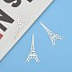 Torre Eiffel 202 colgantes de acero inoxidable X-STAS-Q170-33x16mm-6
