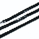 プラスチックスパンコールビーズ  スパンコールビーズ  装飾アクセサリー  フラットラウンド  ブラック  5mm  約100ヤード/ロール PVC-Q085-5mm-26A-3