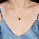 Ожерелья с овальной подвеской из зеленого кубического циркония FU4780-1-5