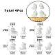 4стиль 4 шт. подвески в виде милых щенков из флокированной смолы RESI-YW0003-43A-3