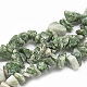 Natürliche grüne Fleck Jaspis Perlen Stränge G-S317-28-1