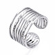 304 anello polsino aperto multicorda in acciaio inossidabile RJEW-T023-33P-3