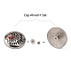 Aleación y imitación turquesa artesanal sólido tornillo remache PALLOY-WH0017-04A-2