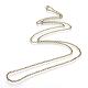 Iron Rolo Chains Necklace Making MAK-R015-75cm-AB-2