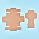 クラフト紙ギフトボックス  折りたたみボックス  正方形  バリーウッド  完成品：12x12x5.1cm 内側のサイズ：10x10x5cm 展開サイズ：36.2x36.2x0.03cmと29.6x18.9x0.03cm CON-K006-06B-01-2