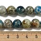 Azzurrite blu naturale in fili di perle di calcite G-NH0003-F01-03-5