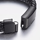 Leather Cord Bracelets BJEW-F317-034-5