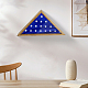 Треугольные деревянные настенные складные футляры для флагов CON-WH0125-09A-5