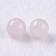 Perlas naturales de cuarzo rosa G-K275-28-6mm-2