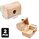 Nbeads 2 шт. незавершенная деревянная коробка OBOX-NB0001-05A-2