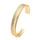 304 bracelets manchette ovales creux en acier inoxydable BJEW-F457-19G-3