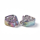 Placcatura uv perline acriliche iridescenti arcobaleno PACR-M003-02-4