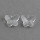Бабочки прозрачные стеклянные подвески EGLA-R083-07-1