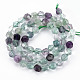Natürlichen Fluorit Perlen Stränge G-S376-001A-2