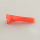 ヘアアクセサリー作りのためのキャンディーカラーの小さなプラスチック製のワニのヘアクリップのパーツ  レッド  41x8mm PHAR-Q005-06-1