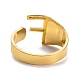 合金カフ指輪  カドミウムフリー＆ニッケルフリー＆鉛フリー  アルファベット  ゴールドカラー  ランダムな混合文字  usサイズ8（18.1mm） RJEW-S038-195-G-NR-2