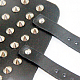 Punk Rock Style Cowhide Leather Rivet Bracelets BJEW-O088-16-5