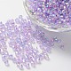 Bicone AB Color Plated Eco-Friendly Transparent Acrylic Beads TACR-A003-4mm-20-1