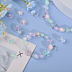 CHGCRAFT 220Pcs 28Styles Transparent Acrylic Stars Bead in Bead Heart Beads Assorted Round Star Rabbit Plastic Bead for Hair Braids Phone Lanyard Wrist Strap DIY Craft TACR-CA0001-26-4