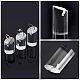 FINGERINSPIRE 7 Pcs Clear Acrylic Ring Display Stand Column Ring Display Holder Ring Showcase Display Holder Jewelry Organizer for Trade Show Exhibit RDIS-WH0006-13-4