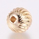 Perlas de latón corrugado KK-A143-01A-2
