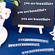 PVC-Aufkleber „You are beautiful“ STIC-WH0013-10B-4