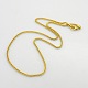 Women's Casual Style 304 Stainless Steel Lantern Chain Necklaces STAS-O037-32G-2