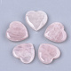 Natural Rose Quartz Heart Love Stone G-T125-06A-1