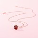 Süßes Schwein chinesisches Sternzeichen Nachahmung Jade Anhänger Halskette für Mädchen Frauen NJEW-BB44485-A-4