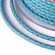 編み紐  革のアクセサリーコード  ジュエリーDIY製版材料  ディープスカイブルー  3mm  約5.46ヤード（5m）/ロール WL-I004-3mm-D-03-3