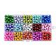 1Box 15 Color Baking Painted Drawbench Glass Beads GLAA-X0011-06-8mm-2