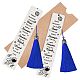 CRASPIRE 2PCS Stainless Steel Bookmark Silver Lettering Bookmark with Tassel Pendant and Kraft Paper Bag for Book Lovers Teacher Students (Always remember you are braver DIY-CP0006-84H-1