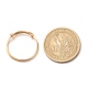 女性のための銅線ラップ拡張可能な指輪  ゴールドカラー  usサイズ3（14mm） RJEW-JR00479-03-6