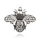 Tibetan Style Hollow Bees Alloy Insects Pendants PALLOY-J577-30AS-1