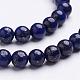 16 inch Grade A Round Dyed Natural Lapis Lazuli Beads Strand GSR6mmC123-3