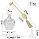 GORGECRAFT 80ml Clear Crystal Vintage Style Perfume Bottle Yellow Long Spray Tassels Atomizer Pump Refillable Glass Bottles Plastic Funnel Hopper Dropper for Makeup Tool DIY-GF0001-26-2