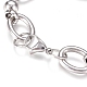 304 Stainless Steel Chain Bracelets BJEW-L661-09P-3