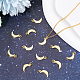 Beebeecraft 1 Box 20Pcs 18K Gold Plated Moon Charms Crescent Moon Dangle Pendants with Jump Ring for DIY Jewelry Making Necklace Bracelet KK-BBC0004-23-5