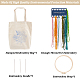 DIY-Stickerei-Kit für Einkaufstaschen mit Blumenmuster DIY-WH0349-21A-3