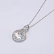925 подвесные стерлингового серебра ожерелья SWARJ-BB33925-A-4