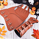 GORGECRAFT 2PCS Archery Hand Bracers Medieval Leather Arm Guards Imitation Leather Gauntlets Wristband Adjustable Retro Adjustable Arm Armor Cuff for Halloween Knight Cosplay Costume AJEW-WH0010-52A-4