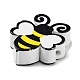 Perles en bois imprimées sur le thème des abeilles WOOD-M010-04C-2