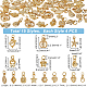 PH PandaHall 60pcs Gold Charms Pendants FIND-PH0006-30-5