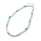 Natural Pearl Beaded Necklace NJEW-TA00018-02-1
