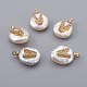 Natural Cultured Freshwater Pearl Pendants PEAR-F008-30G-V-1