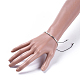 Bracelets de perles tressées en fil de nylon ajustable BJEW-JB04381-03-4